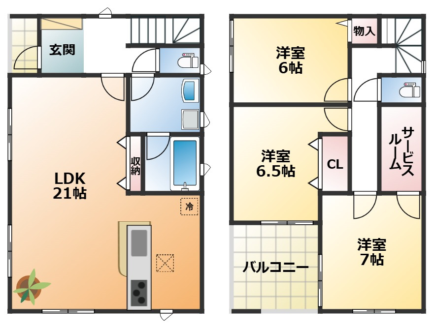 CRADLEGARDEN栃木市平井町第4の間取り