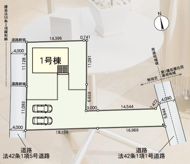 水戸市平須町第9　新築戸建の区画図