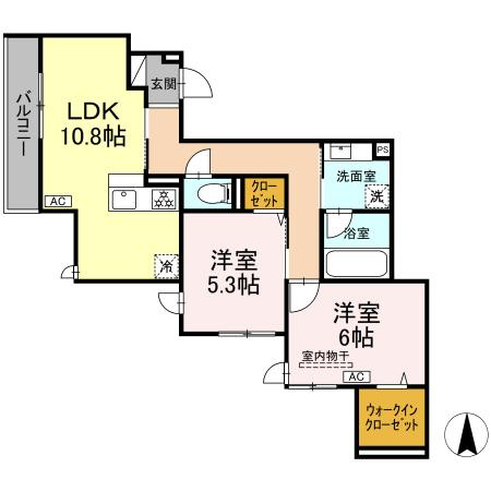 オアシス新綱島の間取り