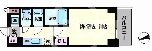 S-RESIDENCE南堀江の間取り|S-RESIDENCE南堀江　間取り