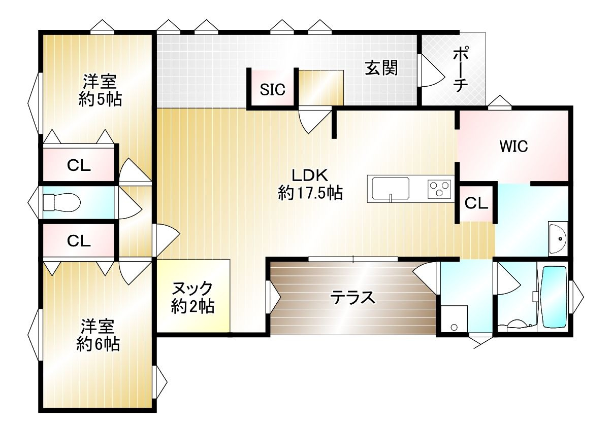 筑紫野市大字筑紫　中古戸建の間取り