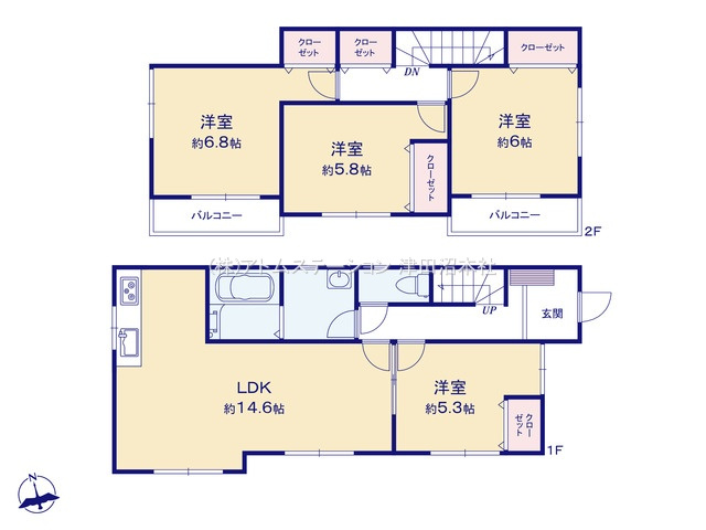 【間取り】 | アトムセレクト船橋市丸山２丁目