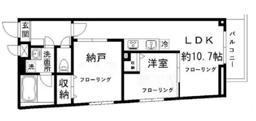 はなぶさマンションの間取り|間取りです。