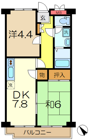 【間取り】 | 第二八千代ビル