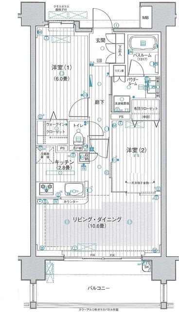 パレステージ西新井本町の間取り|間取りです。