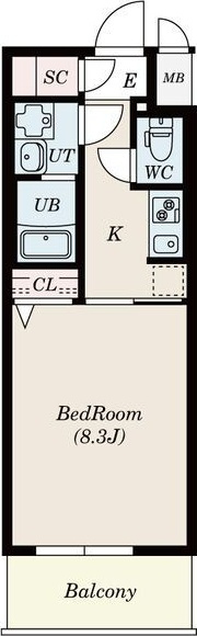 エスレジデンス金山West（S-RESIDENCE金山West）の間取り