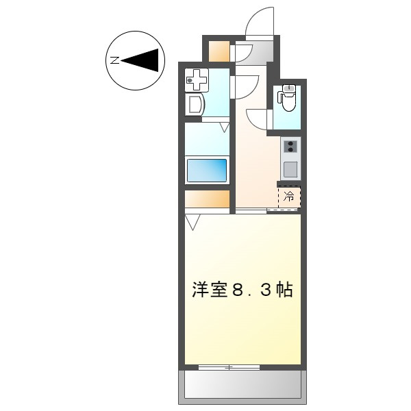 エスレジデンス金山West（S-RESIDENCE金山West）の間取り