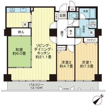 スカイシティ南砂の間取り