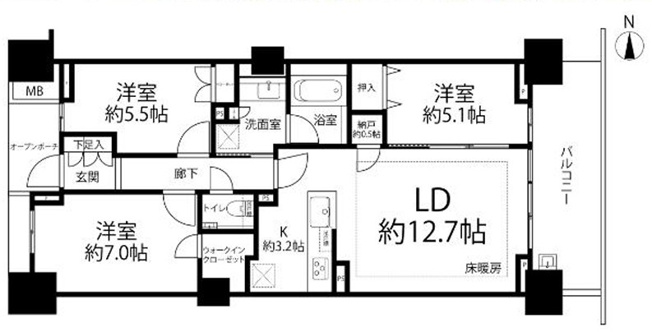 【間取り】 | プラウドシティ加賀学園通り