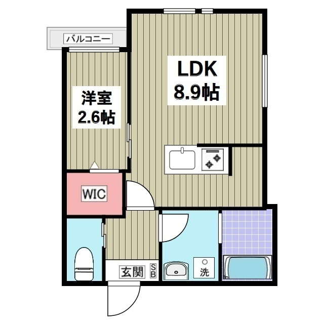 クレイス新所沢2の間取り