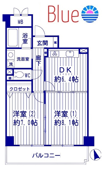 【間取り】 | ガルファーサ新横浜