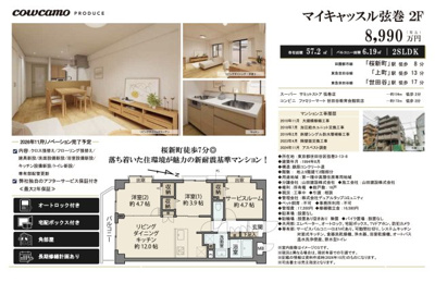 【その他】 | マイキャッスル弦巻　仲介手数料無料＋40万円現金プレゼント中