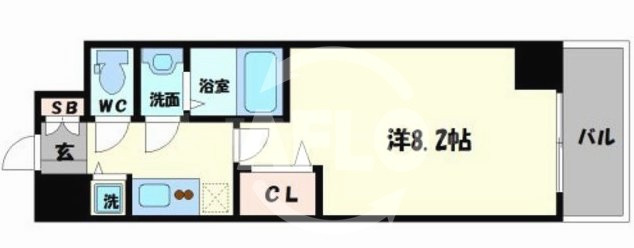 プライムアーバン御堂筋本町の間取り|プライムアーバン御堂筋本町　ひろびろとした開放的な室内