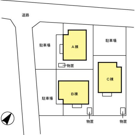 アミティ ヴィラ　A棟の区画図