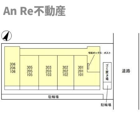 クレシア東川口の区画図