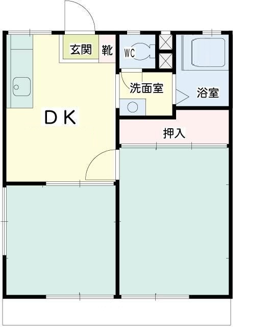 ハタハイツ の間取り|間取りです。