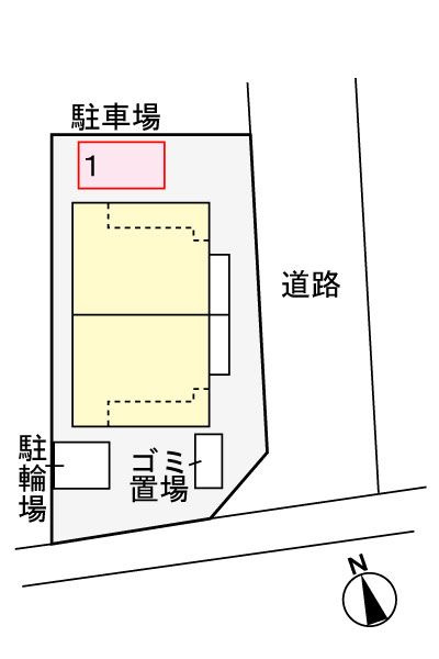 アルカンシェル国立Ⅱの駐車場