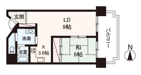 【間取り】 | 朝日プラザシティ・サザンパーク六番街　J棟 | 7階部分につき、眺望・通風良好！足を伸ばして寛げる和室のある住まい。内覧をご希望の際はお気軽にお電話ください！