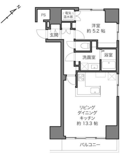【間取り】 | マンション五反田