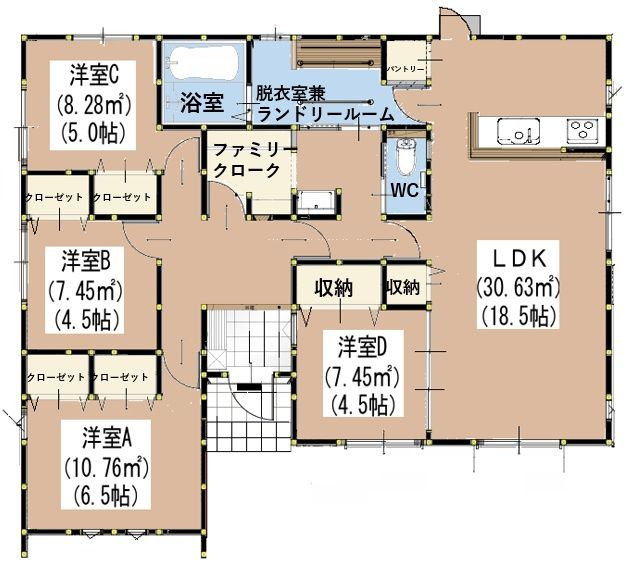 筑紫野市大字筑紫　新築戸建の間取り