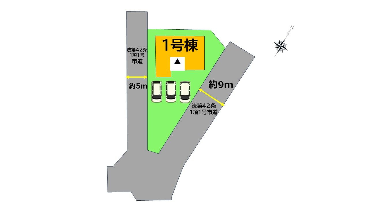 筑紫野市大字筑紫　新築戸建の区画図