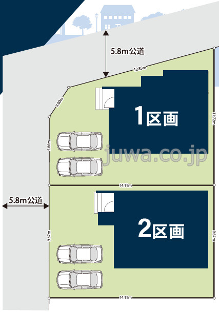 【新築分譲住宅】新座市馬場19期の区画図