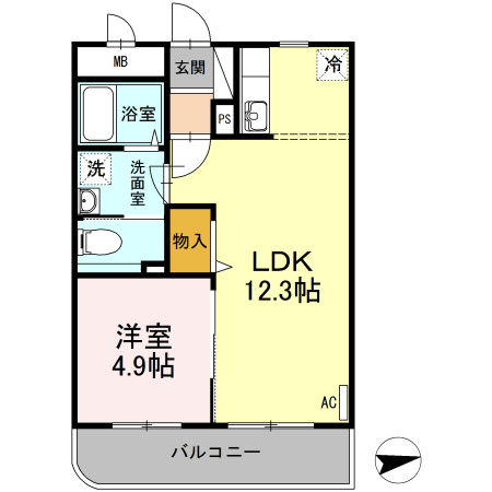 フジパレス皆生の間取り