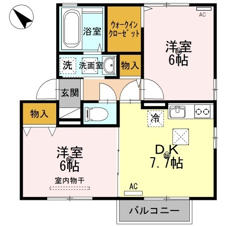 【間取り】 | ツバイ・ベーレン B棟