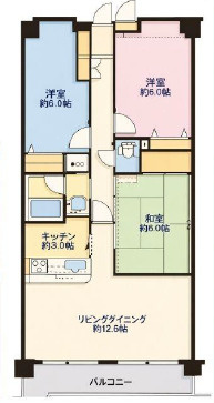 レグザ稲毛グリーンアクシスの間取り