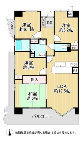 エクレール折尾Ⅲ（C-33）の間取り