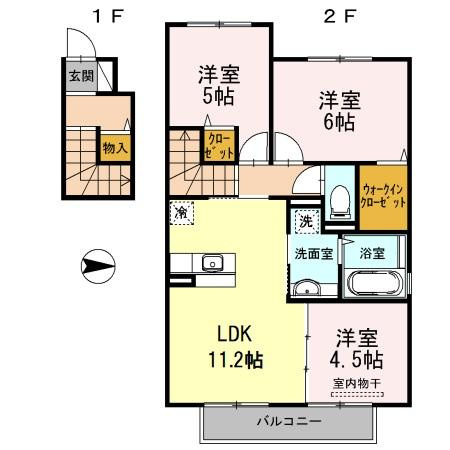 【間取り】 | エクレラージュ Ⅰ