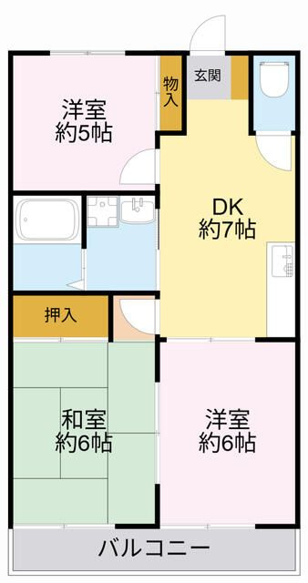 グリーンヒルズ南大泉Ｂの間取り