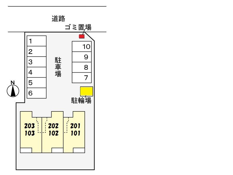コスパハイムの区画図
