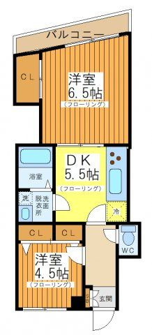 DRホームズ経堂五丁目の間取り