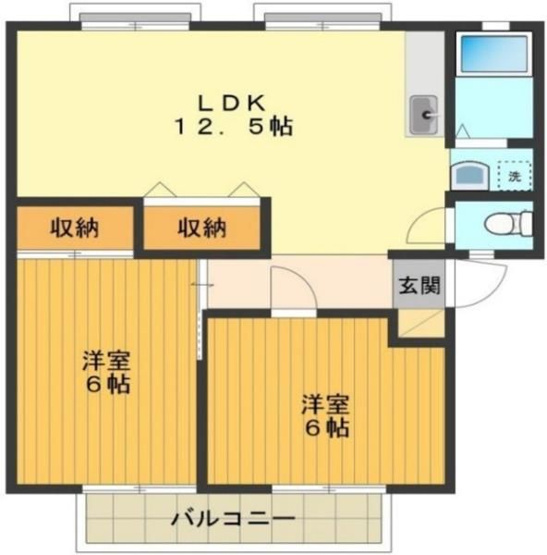 【間取り】 | サンガーデン中山A(サンガーデンナカヤマエー)