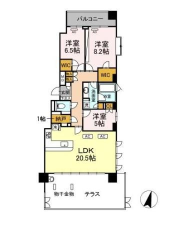 パークシティ成城　Ｆコートの間取り