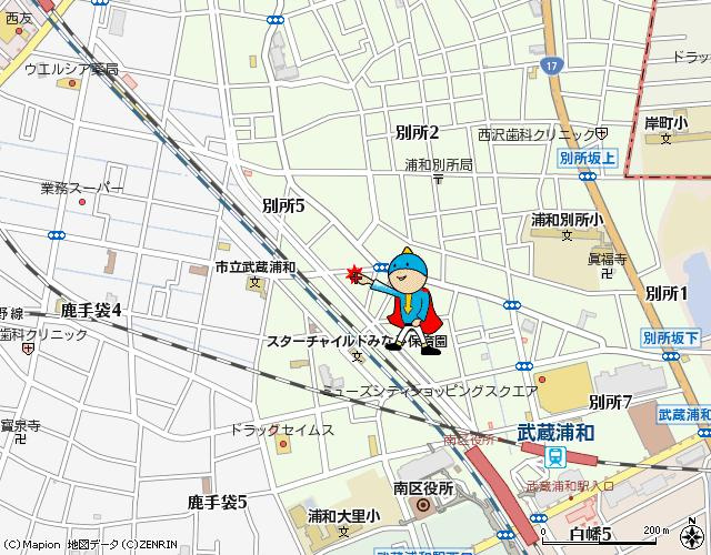 プレシャスコア武蔵浦和の地図