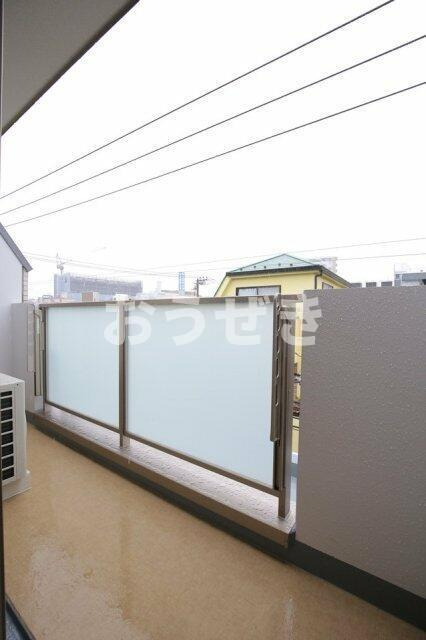 ソシエ東長崎のバルコニー