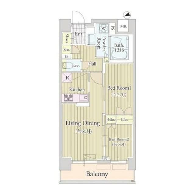 カハレア調布の間取り