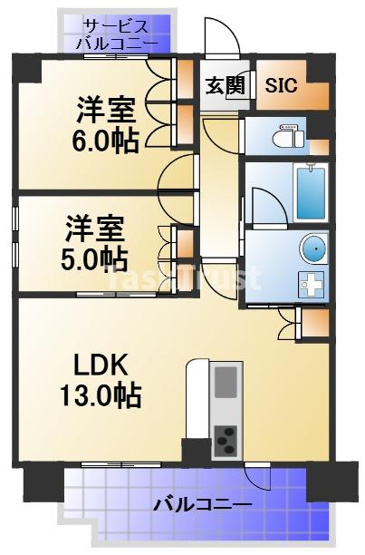 【間取り】 | SK RESIDENCES SHINSAIBASHI
