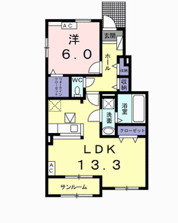 【間取り】 | ロイヤルオアシスⅠ