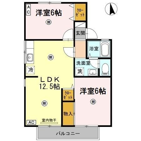 【間取り】 | エントピアゆう　Ｂ棟