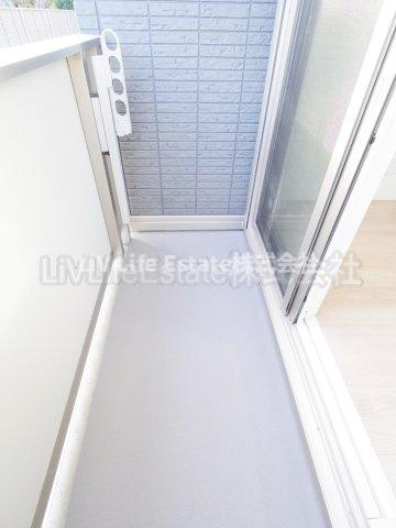 グランツ久米川のバルコニー
