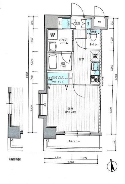 メインステージ西葛西Ⅱの間取り