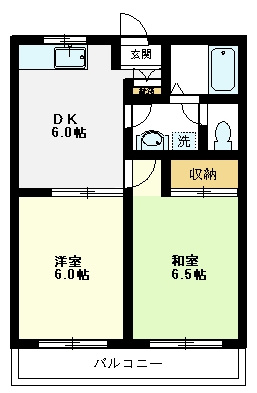【間取り】 | メゾン柊 | メゾン柊、203号室、２ＤＫ
