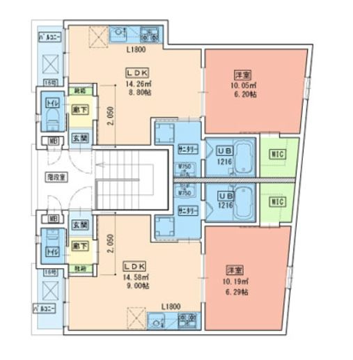 LuXe十三東の間取り