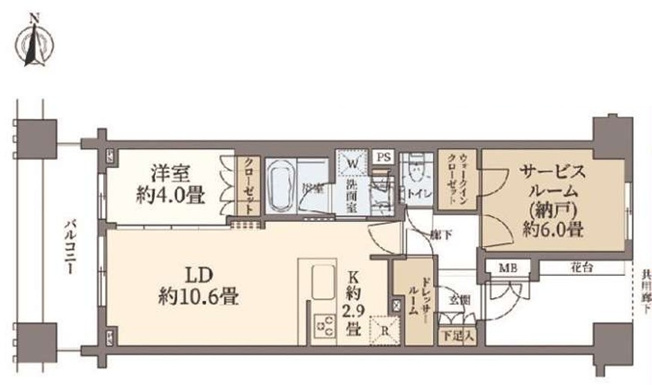 【間取り】 | マジェスティハウス新宿御苑パークナード