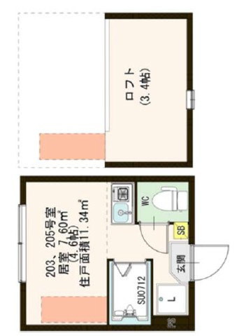 ハーモニーテラス千住東Ⅱの間取り