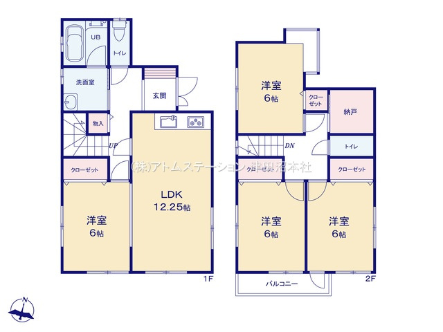 【間取り】 | アトムセレクト習志野市実籾６丁目