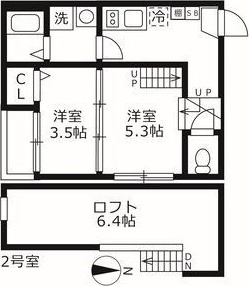 プラージュ外新町の間取り